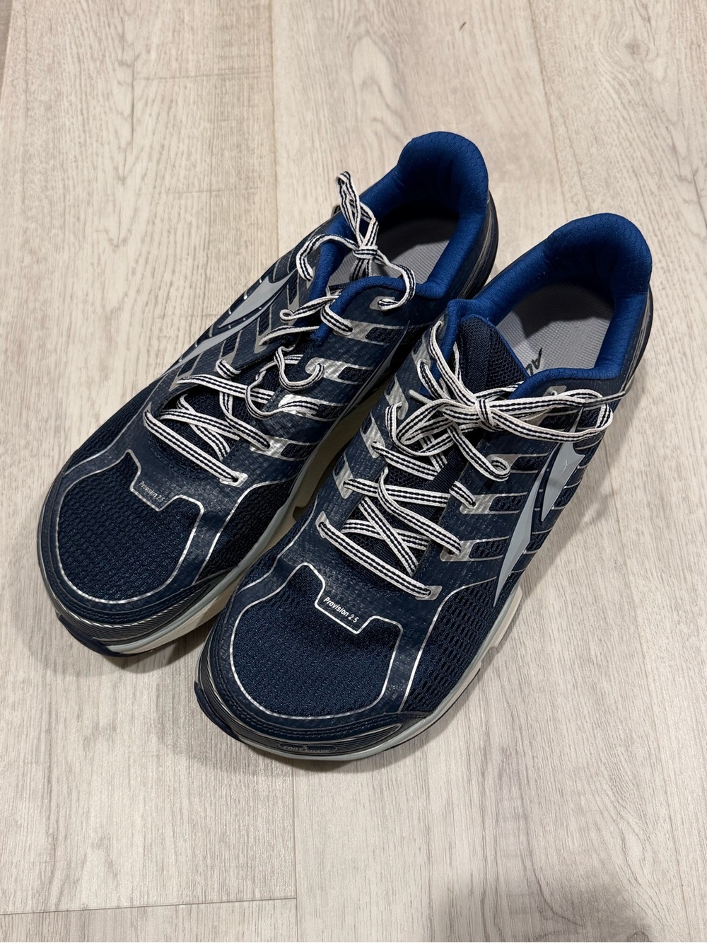 Altra Provision 2.5 Mens Navy Blue Athletic Running Sneakers sz 11.5
